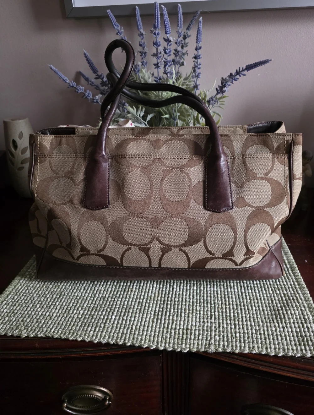 Beautiful Vintage XL Park Signature CarryAll Satchel Bag
